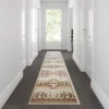 Lodi Collection Southwestern 2' X 11' Brown Area Rug - Olefin Rug With Jute Backing For Hallway, Entryway, Bedroom, Living Room