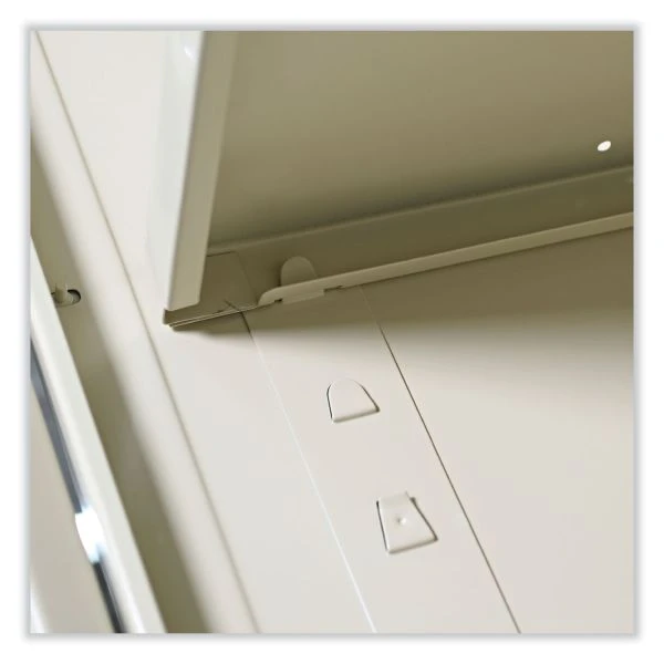 Alera Assembled 42" High Heavy-Duty Welded Storage Cabinet, Two Adjustable Shelves, 36w X 18d, Putty 6 Alera Assembled 42" High Heavy-Duty Welded Storage Cabinet, Two Adjustable Shelves, 36w X 18d, Putty - Image 6