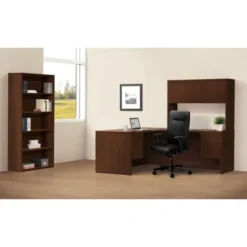 HON 10500 Series Laminate Bookcase, Three-Shelf, 36w X 13.13d X 43.38h, Mahogany -office furniture sale d4b17539506ab9b5b84e805105028030f0