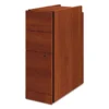 HON Narrow Pedestal, Left Or Right, 3-Drawers: Box/Box/File, Legal/Letter, Cognac, 9.5" X 22.75" X 28"