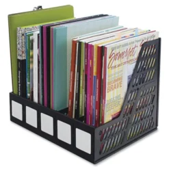 Advantus Literature File, Five Slots, 13.25 X 10 X 10.25, Black -office furniture sale d62a37b706ba5eff2fcfdf50120f1ecce5