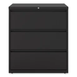 Alera Lateral File, 3 Legal/Letter/A4/A5-Size File Drawers, Black, 36" X 18.63" X 40.25"