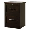 2-Drawer 17"D Vertical File Cabinet, Peppered Black