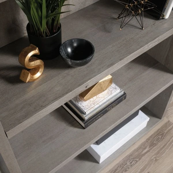 Sauder Optimum Bookcase, 45"H, 3 Shelves, Mystic Oak 3 Sauder Optimum Bookcase, 45"H, 3 Shelves, Mystic Oak - Image 3