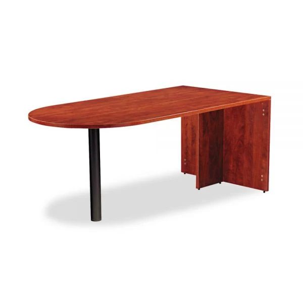 Alera Valencia Series D-Top Desk, 71" X 35.5" X 29.63", Medium Cherry 3 Alera Valencia Series D-Top Desk, 71" X 35.5" X 29.63", Medium Cherry - Image 3