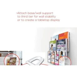 Deflecto Lit Loc Interlocking Literature Display -office furniture sale d6dabfcdf5d387ce488bda4b2662dd57fc