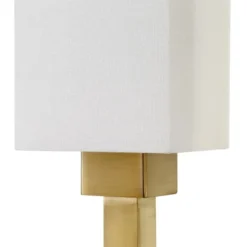 Basso 3-Light Torchiere Floor Lamp With Fabric Shade In Brass/White -office furniture sale d7627974eb2374e9e5cdeb91551f13bca0