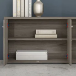 Bush Business Furniture Hybrid Low Storage Cabinet With Doors And Shelves In Modern Hickory 10 Bush Business Furniture Hybrid Low Storage Cabinet With Doors And Shelves In Modern Hickory -office furniture sale d797f138ed48993a64afd265dbaf36c013