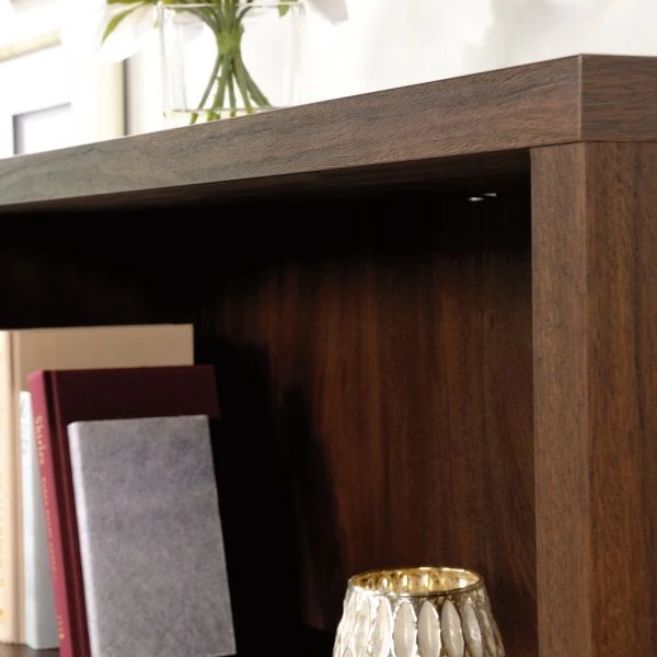 Sauder Optimum Bookcase, 45"H, 3 Shelves, Spiced Mahogany 8 Sauder Optimum Bookcase, 45"H, 3 Shelves, Spiced Mahogany - Image 8