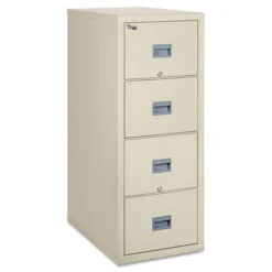 FireKing Patriot By FireKing Insulated Fire File, 1-Hour Fire Protection, 4 Legal-Size File Drawers, Parchment, 20.75 X 31.63 X 52.75