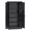Tennsco 72" High Standard Cabinet (Assembled), 30w X 15d X 72h, Black