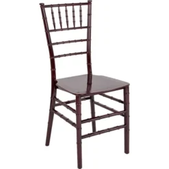 HERCULES Series Mahogany Resin Stacking Chiavari Chair
