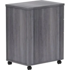 Lorell Weathered Charcoal Laminate Desking Pedestal - 3-Drawer -office furniture sale d89be4e754af7a59d49221cdb5d3748a17