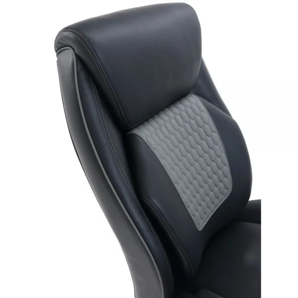 Shaquille O'Neal Nereus Ergonomic Bonded Leather High-Back Executive Chair, Black 12 Shaquille O'Neal Nereus Ergonomic Bonded Leather High-Back Executive Chair, Black - Image 12