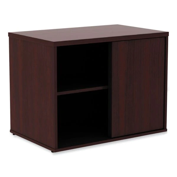 Alera Open Office Low Storage Cab Cred, 29.5w X 19.13d X 22.78h, Mahogany 1 Alera Open Office Low Storage Cab Cred, 29.5w X 19.13d X 22.78h, Mahogany