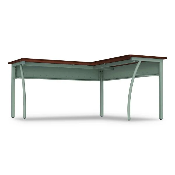 Linea Italia Trento Line L-Shaped Desk, 59.13" X 59.13" X 29.5", Cherry 5 Linea Italia Trento Line L-Shaped Desk, 59.13" X 59.13" X 29.5", Cherry - Image 5