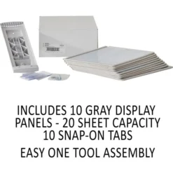 DURABLE SHERPA Wall Mounted Reference Display System -office furniture sale d9d7f659c944813f6fe573f8664119779a