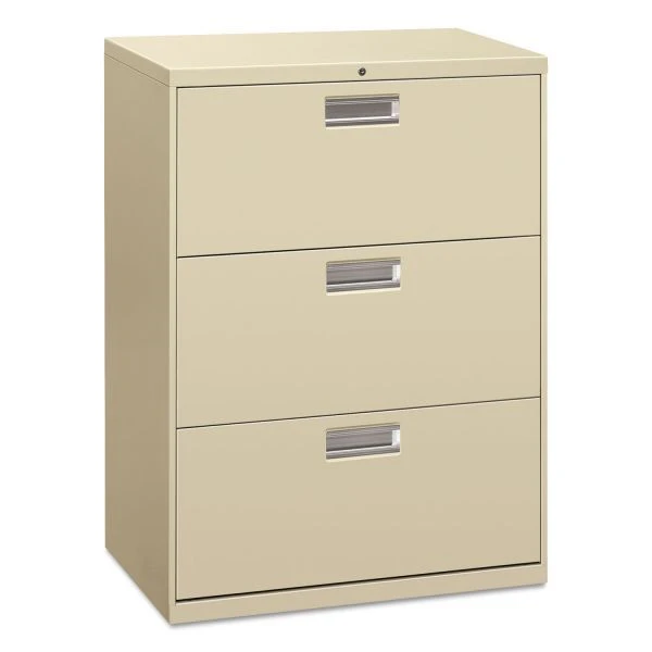 HON 600 Series Three-Drawer Lateral File, Letter/Legal/A4, 30w X 18d, Putty 1 HON 600 Series Three-Drawer Lateral File, Letter/Legal/A4, 30w X 18d, Putty