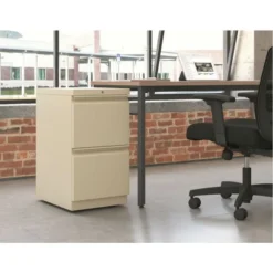 HON Mobile Pedestals, Left Or Right, 2 Legal/Letter-Size File Drawers, Putty, 15" X 20" X 28" -office furniture sale da8cbfcf6ab75744b96beb506995228dbb