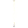 Twyla 5" Wide Pendant With Glass Shade In Brushed Brass/Clear