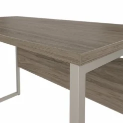 Bush Business Furniture Hybrid 48W X 24D Computer Table Desk With Metal Legs In Modern Hickory -office furniture sale dc00ddeb6516241cef71d7176dd2f6e640