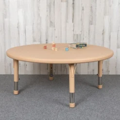 Wren 45" Round Natural Plastic Height Adjustable Activity Table 5 Wren 45" Round Natural Plastic Height Adjustable Activity Table -office furniture sale dc222effa9222cf4e426ac75d6ff140c86
