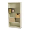 Tennsco Metal Bookcase, Five-Shelf, 34.5w X 13.5d X 66h, Putty