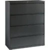 Lorell 4 Drawer Lateral File, Legal/Letter/A4, 42" Wide, Charcoal