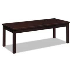 HON Laminate Occasional Table, Rectangular, 48w X 20d X 16h, Mahogany