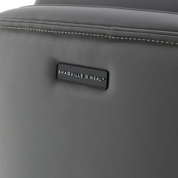 Shaquille O'Neal Zephyrus Ergonomic Bonded Leather High-Back Executive Chair, Gray 9 Shaquille O'Neal Zephyrus Ergonomic Bonded Leather High-Back Executive Chair, Gray - Image 9