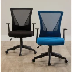 Radley Mesh/Fabric Mid-Back Task Chair, Rich Blue, BIFMA Certified -office furniture sale de0df8f597f5e80a8bbc881b829ecc16d6