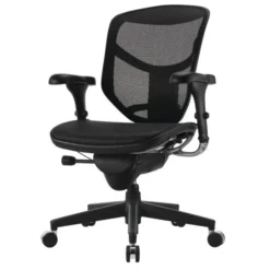WorkPro Quantum 9000 Series Ergonomic Mesh/Mesh Mid-Back Chair, Black/Black, BIFMA Certified -office furniture sale de43f4d75828366246b2e66f09218282b3