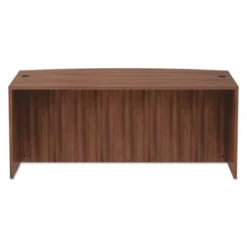 Alera Valencia Series Bow Front Desk Shell, 71" X 41.38" X 29.63", Modern Walnut -office furniture sale df3b9c83bc0ff04b8e948170185e5dce22