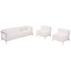 HERCULES Imagination Series Melrose White LeatherSoft Sofa & Chair Set
