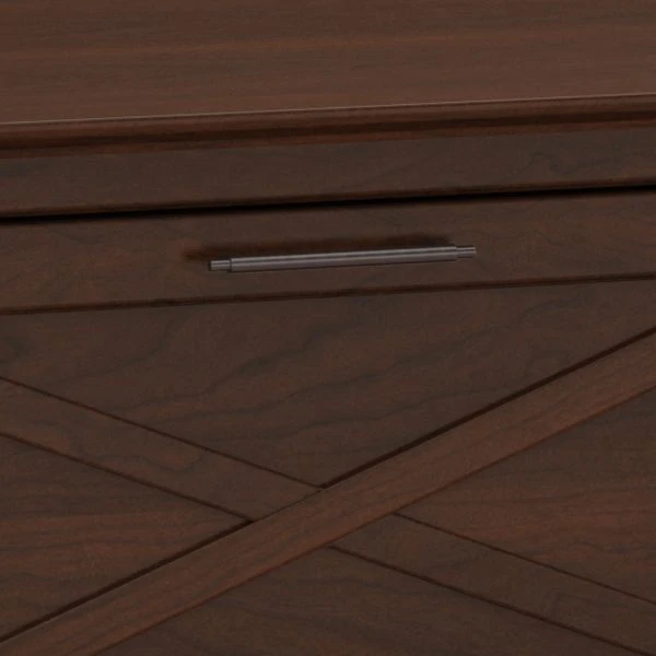 Bush Furniture Key West 2 Drawer Lateral File Cabinet In Bing Cherry 3 Bush Furniture Key West 2 Drawer Lateral File Cabinet In Bing Cherry - Image 3