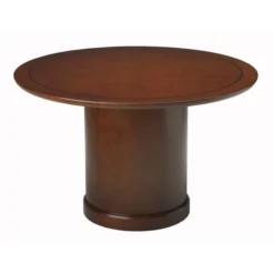 MayLine Sorrento Series Bourbon Cherry Veneer CONFERENCE ROOM TABLES (48" Round)