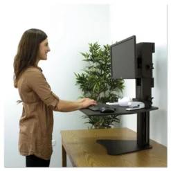 Victor High Rise Standing Desk Workstation, 28" X 23" X 10.5" To 15.5", Black 11 Victor High Rise Standing Desk Workstation, 28" X 23" X 10.5" To 15.5", Black -office furniture sale e12b2bda642ccd99d4e538cf49ec83cb23