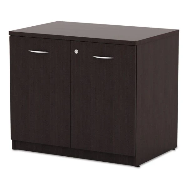 Alera Valencia Series Storage Cabinet, 34.13w X 22.78d X 29.5h, Espresso 3 Alera Valencia Series Storage Cabinet, 34.13w X 22.78d X 29.5h, Espresso - Image 3
