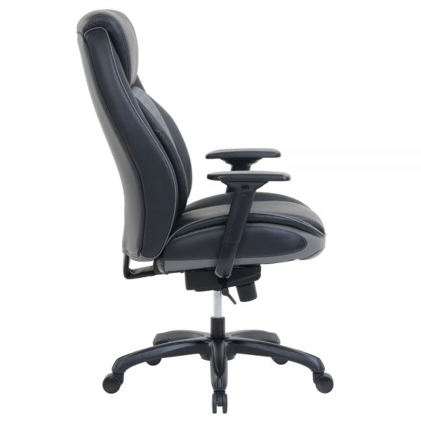 Shaquille O'Neal Nereus Ergonomic Bonded Leather High-Back Executive Chair, Black 9 Shaquille O'Neal Nereus Ergonomic Bonded Leather High-Back Executive Chair, Black - Image 9