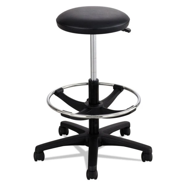 Safco Extended-Height Lab Stool, Backless, Supports Up To 250 Lb, 22" To 32" Seat Height, Black 1 Safco Extended-Height Lab Stool, Backless, Supports Up To 250 Lb, 22" To 32" Seat Height, Black
