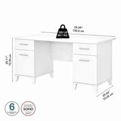 Bush Furniture Somerset 60W Office Desk With Drawers In White 10 Bush Furniture Somerset 60W Office Desk With Drawers In White -office furniture sale e38d40b21d00ca1ce38b233349e2afd99b