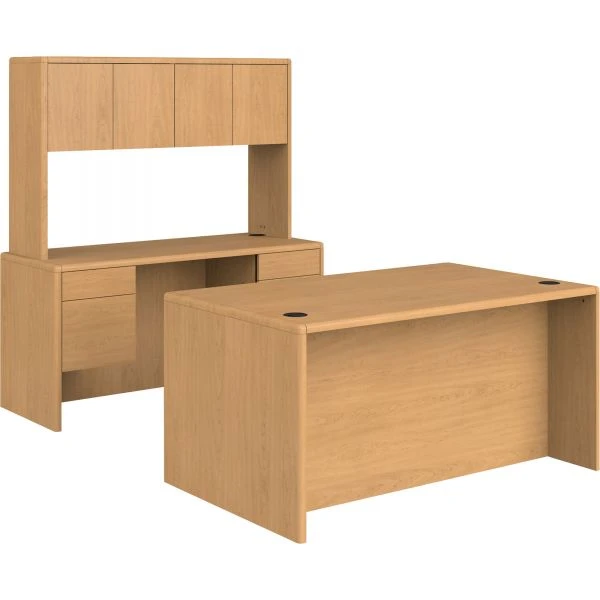 HON 10700 Kneespace Credenza, 3/4 Height Pedestals, 60w X 24d X 29.5h, Harvest 2 HON 10700 Kneespace Credenza, 3/4 Height Pedestals, 60w X 24d X 29.5h, Harvest - Image 2
