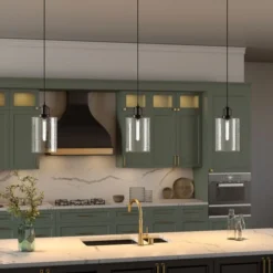 Nora 7.87" Wide Pendant With Glass Shade In Blackened Bronze/Seeded -office furniture sale e3e699c7aec50a93e6dd759a8805d43b0c