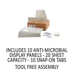 Durable VARIO Antimicrobial Reference Desktop System, 10 Panels -office furniture sale e3f010714b3440847c3790168a1663e962