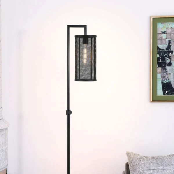 Parthen 69.5" Tall Floor Lamp With Metal Mesh Shade In Blackened Bronze/Blackened Bronze 2 Parthen 69.5" Tall Floor Lamp With Metal Mesh Shade In Blackened Bronze/Blackened Bronze - Image 2