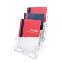 3-Tier Magazine Holder, 12-11/16"H X 9-1/2"W X 6-1/4"D