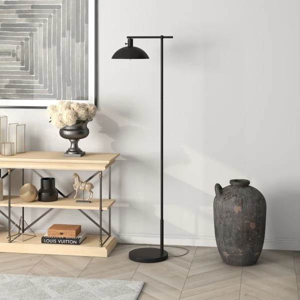 Conan 68" Metal Floor Lamp With Metal Shade In Blackened Bronze 2 Conan 68" Metal Floor Lamp With Metal Shade In Blackened Bronze - Image 2