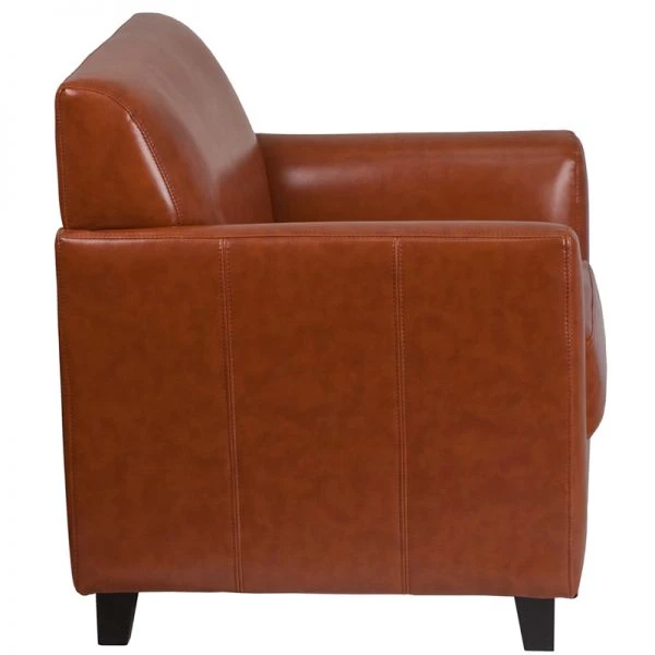 HERCULES Diplomat Series Cognac LeatherSoft Chair 5 HERCULES Diplomat Series Cognac LeatherSoft Chair - Image 5