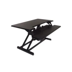 Victor High Rise Height Adjustable Compact Standing Desk With Keyboard Tray, 32.5" Wide