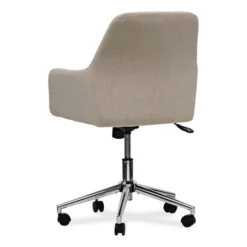 Workspace By Alera Mid-Century Task Chair, Supports Up To 275 Lb, 18.9" To 22.24" Seat Height, Cream Seat, Cream Back -office furniture sale e502b28d9c2e5f5bb734e9c5a7e5caab53